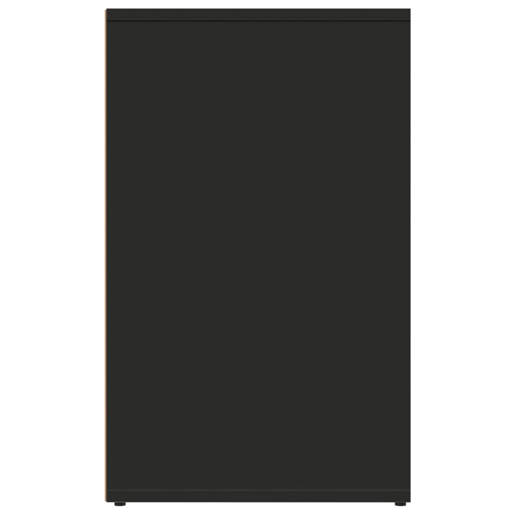 Kleiderschrank Schwarz 80x40x65 cm Holzwerkstoff