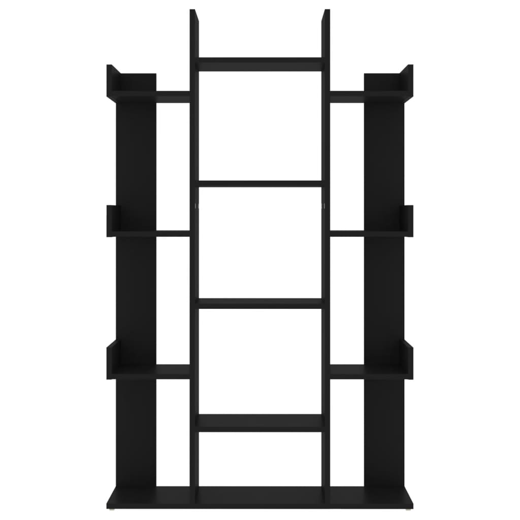 Bücherregal Schwarz 86x25,5x140 cm Holzwerkstoff