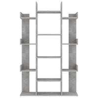 Thumbnail for Bücherregal Betongrau 86x25,5x140 cm Holzwerkstoff