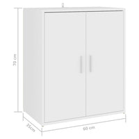 Thumbnail for Schuhschrank Weiß 60x35x70 cm Holzwerkstoff