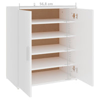 Thumbnail for Schuhschrank Weiß 60x35x70 cm Holzwerkstoff