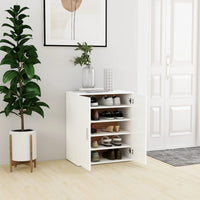 Thumbnail for Schuhschrank Weiß 60x35x70 cm Holzwerkstoff