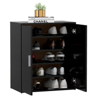 Thumbnail for Schuhschrank Schwarz 60x35x70 cm Holzwerkstoff