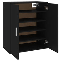 Thumbnail for Schuhschrank Schwarz 60x35x70 cm Holzwerkstoff