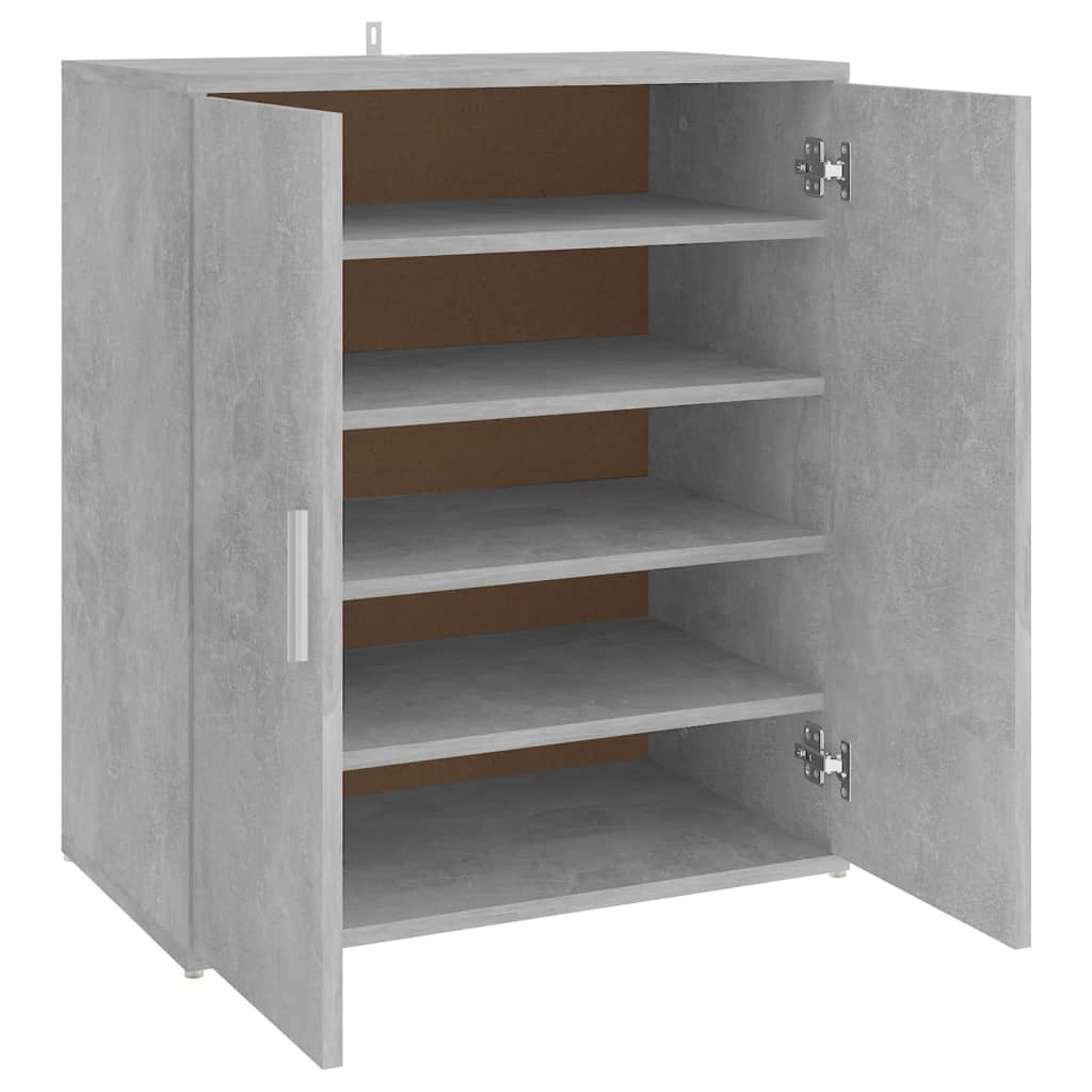 Schuhschrank Betongrau 60x35x70 cm Spanplatte