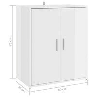 Thumbnail for Schuhschrank Hochglanz-Weiß 60x35x70 cm Holzwerkstoff