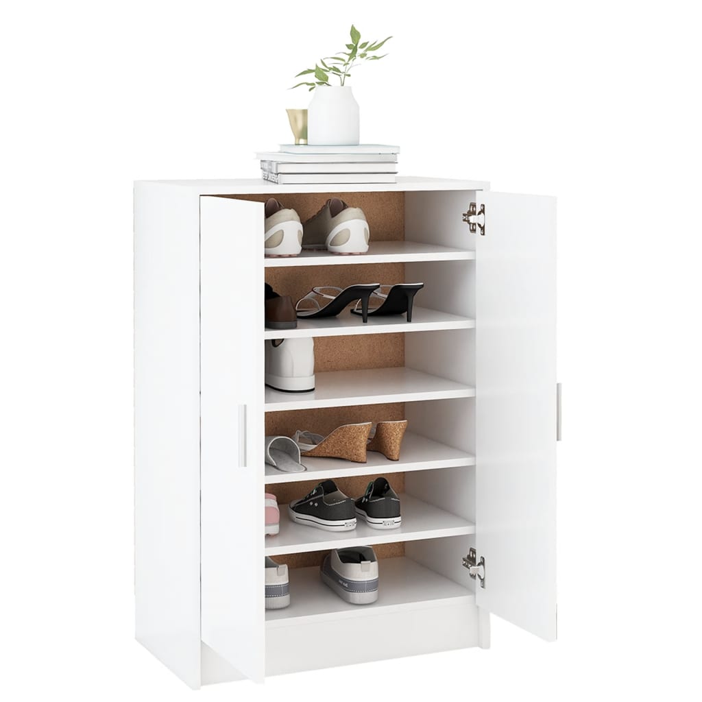 Schuhschrank Weiß 60x35x92 cm Spanplatte