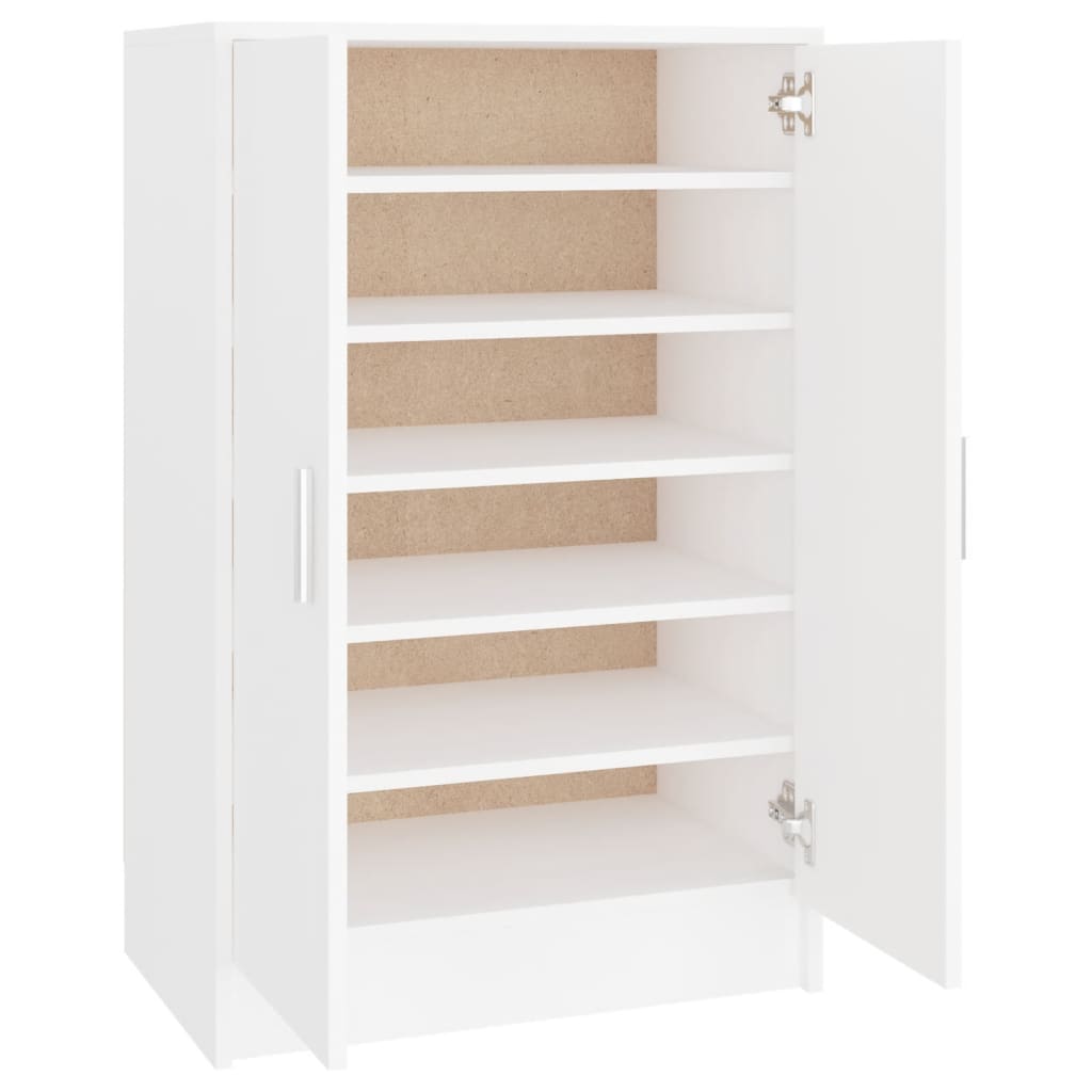 Schuhschrank Weiß 60x35x92 cm Spanplatte