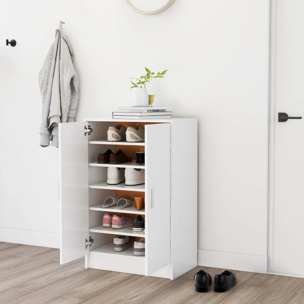 Schuhschrank Weiß 60x35x92 cm Spanplatte