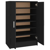 Thumbnail for Schuhschrank Schwarz 60x35x92 cm Spanplatte