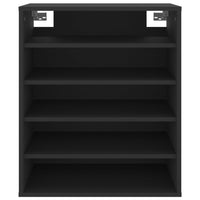 Thumbnail for Schuhschrank Schwarz 60x35x70 cm Holzwerkstoff