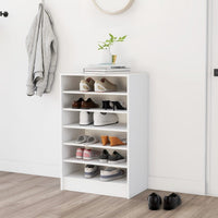 Thumbnail for Schuhschrank Weiß 60x35x92 cm Holzwerkstoff