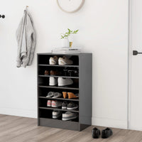 Thumbnail for Schuhschrank Hochglanz-Grau 60x35x92 cm Spanplatte