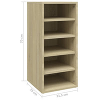 Thumbnail for Schuhschrank Sonoma-Eiche 31,5x35x70 cm Holzwerkstoff