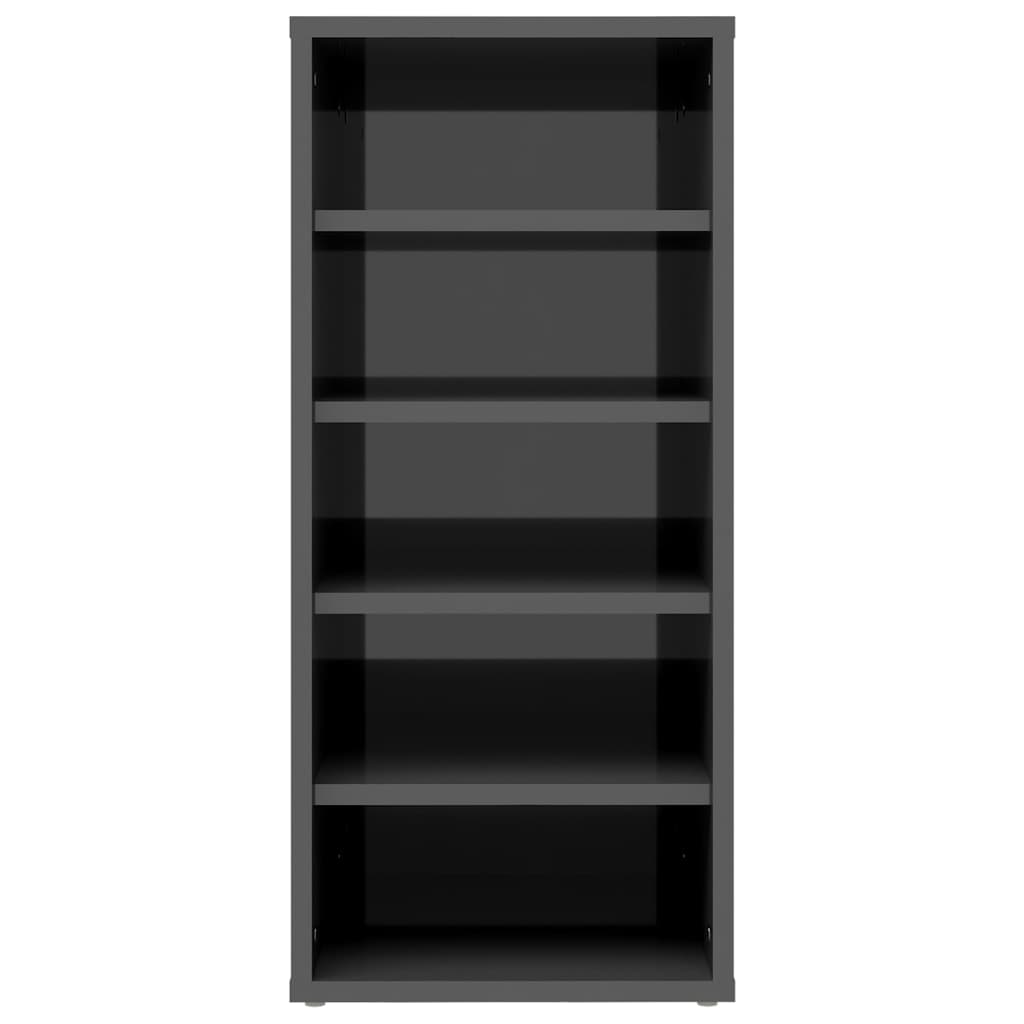 Schuhschrank Hochglanz-Grau 31,5x35x70 cm Spanplatte