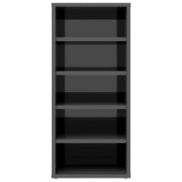 Thumbnail for Schuhschrank Hochglanz-Grau 31,5x35x70 cm Spanplatte