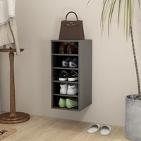 Thumbnail for Schuhschrank Hochglanz-Grau 31,5x35x70 cm Spanplatte