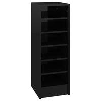 Thumbnail for Schuhschrank Hochglanz-Schwarz 31,5x35x90 cm Spanplatte