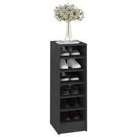Thumbnail for Schuhschrank 31,5x35x92 cm Spanplatte Hochglanz-Grau