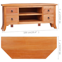 Thumbnail for TV-Schrank 100x40x45 cm Massivholz Mahagoni