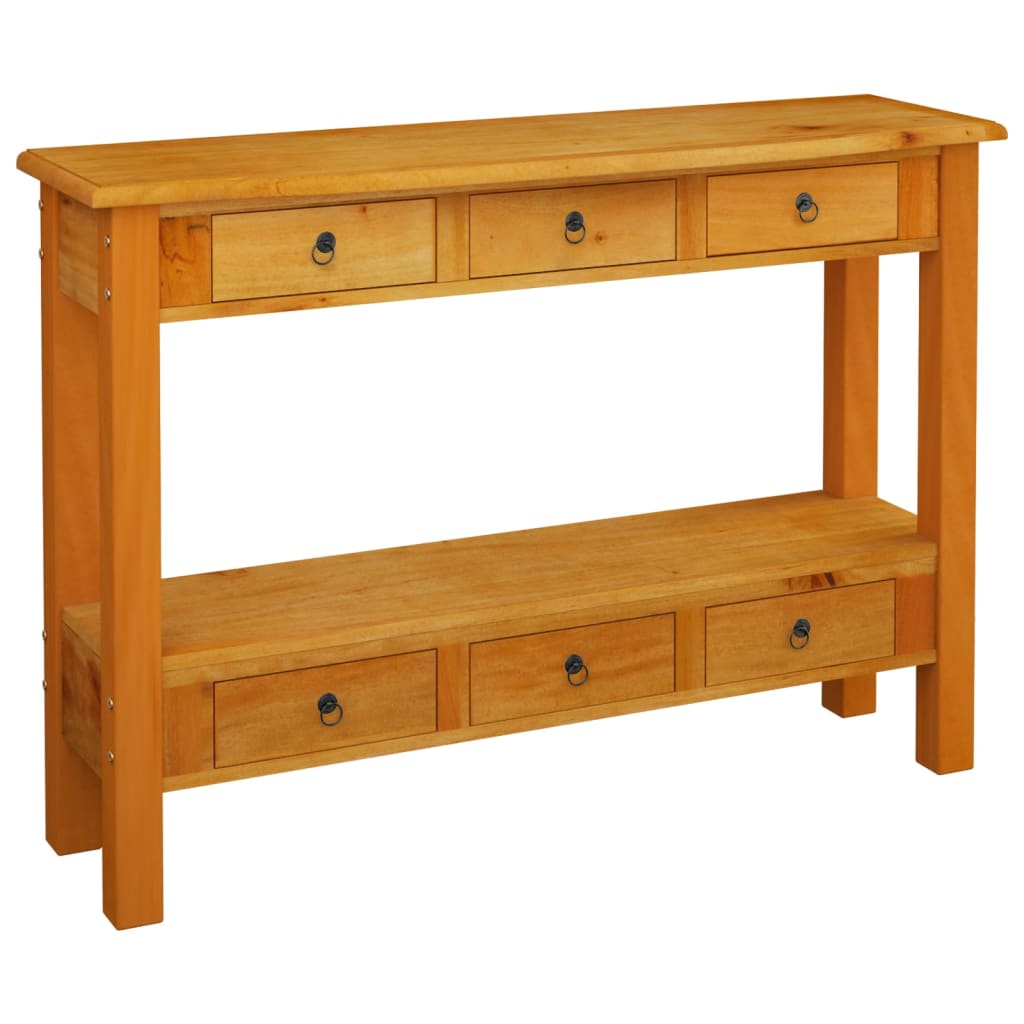 Konsolentisch mit Schubladen 110x30x75 cm Mahagoniholz