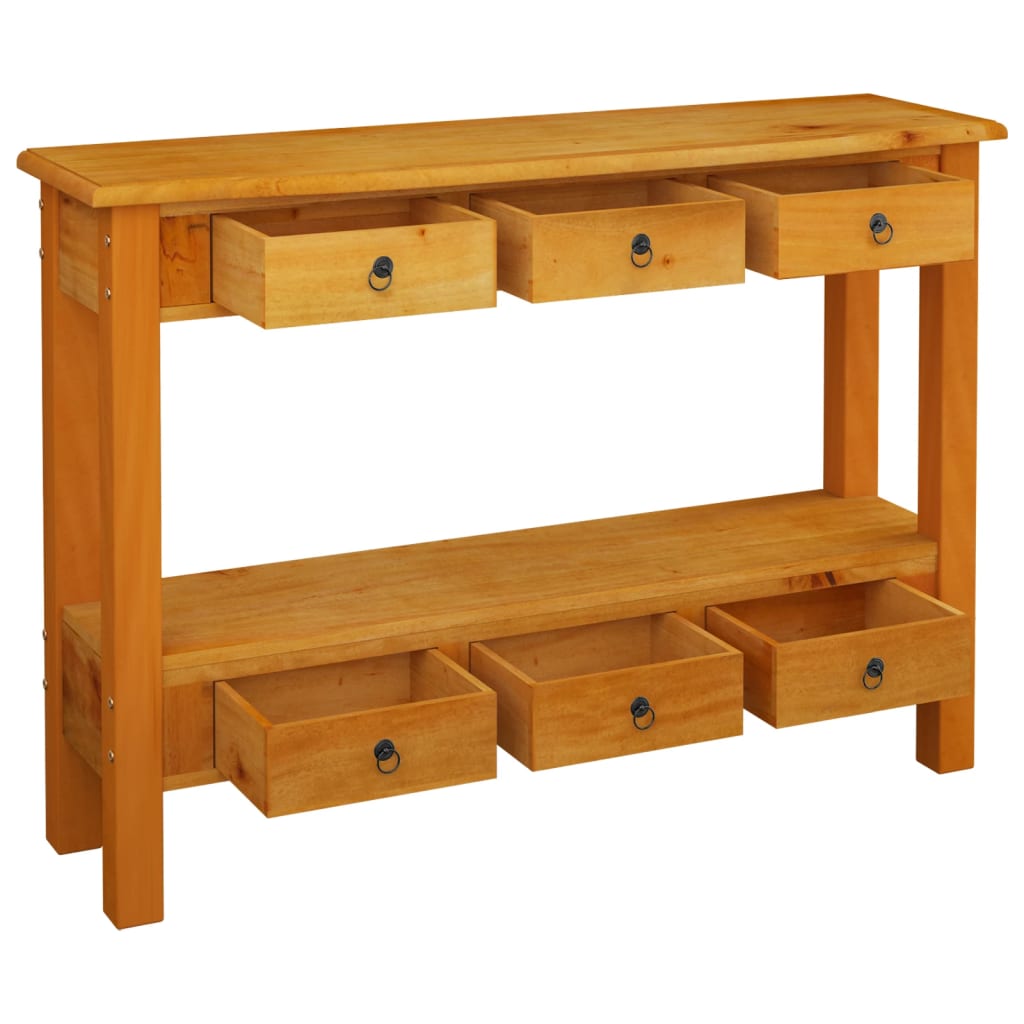 Konsolentisch mit Schubladen 110x30x75 cm Mahagoniholz