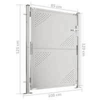 Thumbnail for Gartentor 100x125 cm Edelstahl