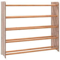 Thumbnail for Schuhregal Braun 90x24x81 cm Holzwerkstoff