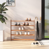 Thumbnail for Schuhregal Braun 90x24x81 cm Holzwerkstoff