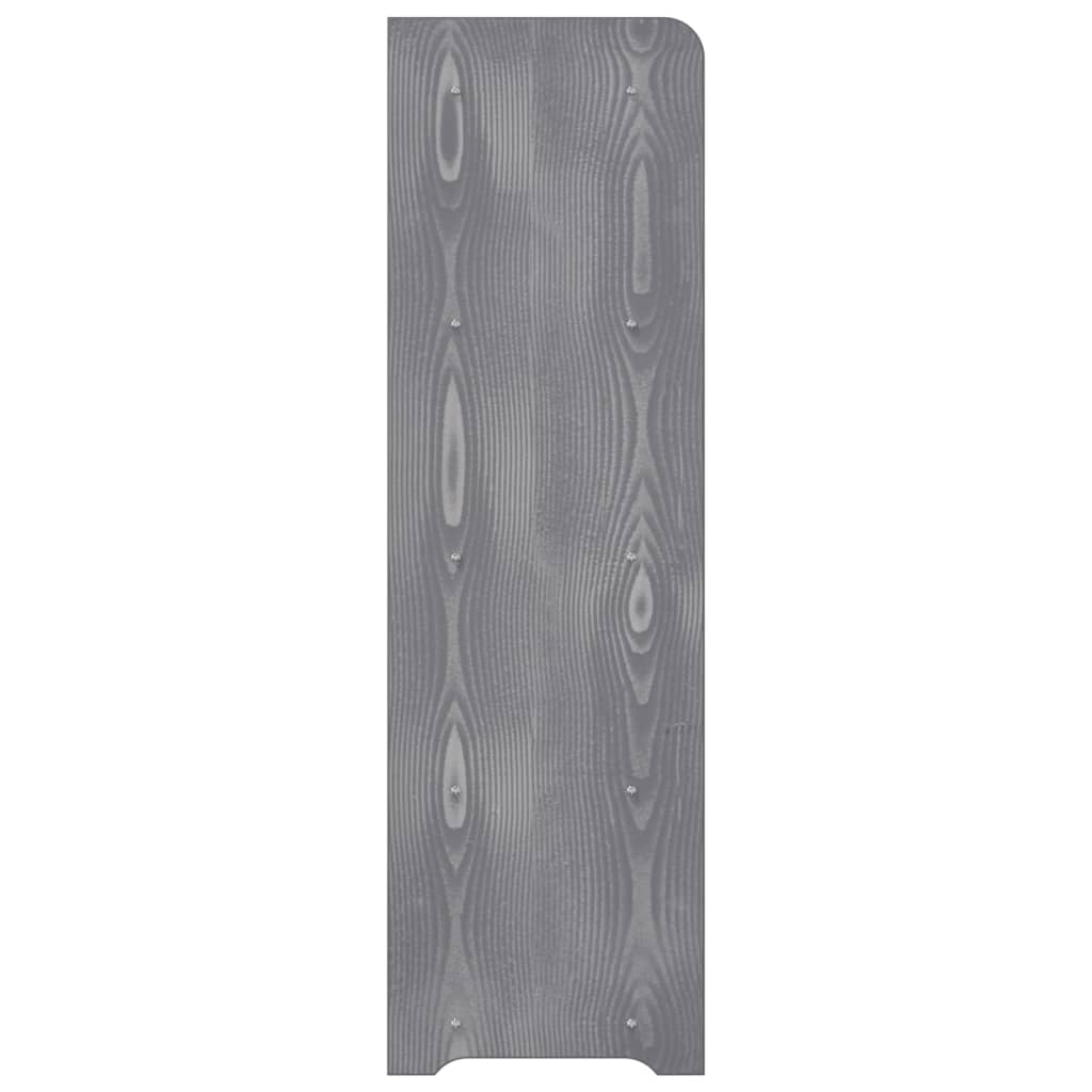 Schuhregal Grau 90x24x81 cm Holzwerkstoff
