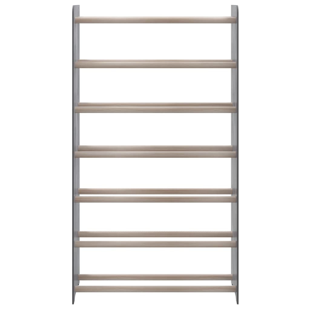 Schuhregal Grau 65x24x117 cm Holzwerkstoff