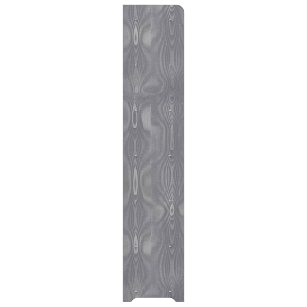 Schuhregal Grau 65x24x117 cm Holzwerkstoff