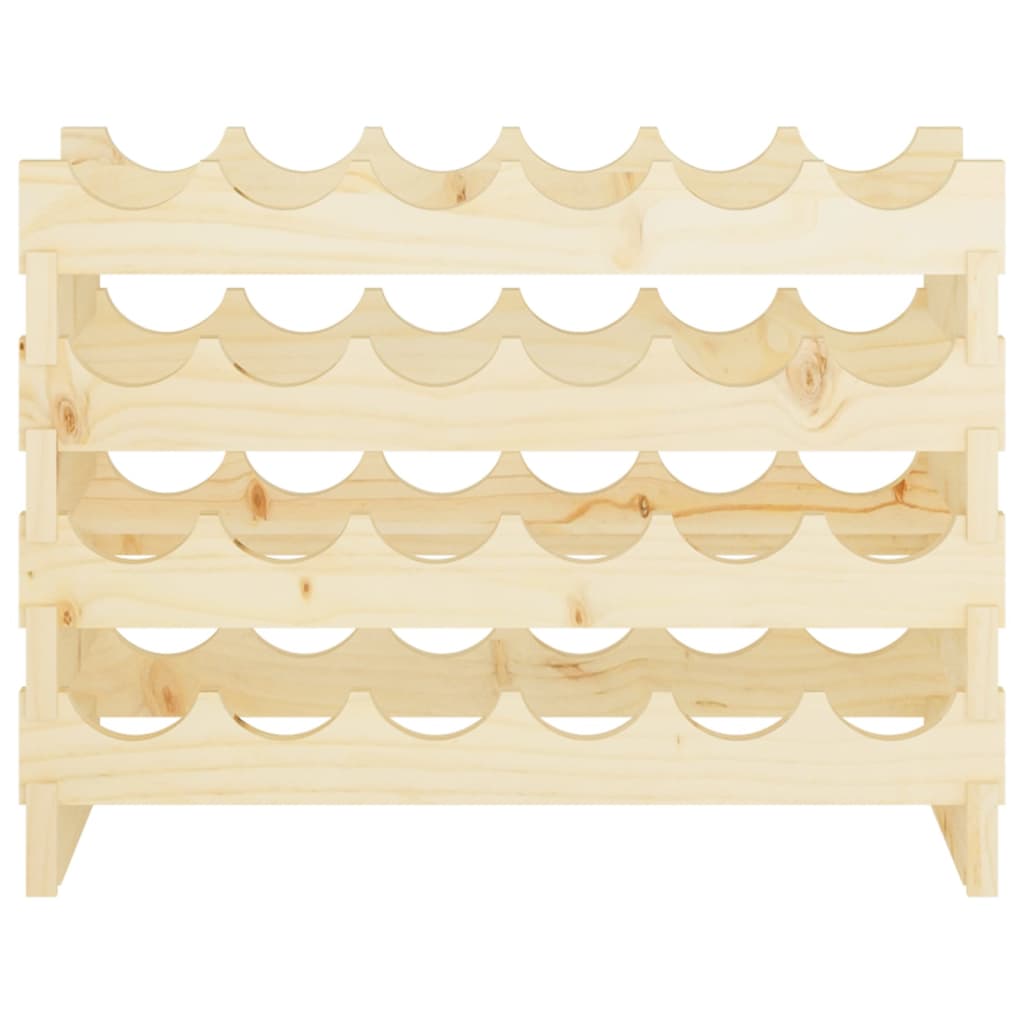 Weinregal 65x29x46 cm Massivholz Kiefer