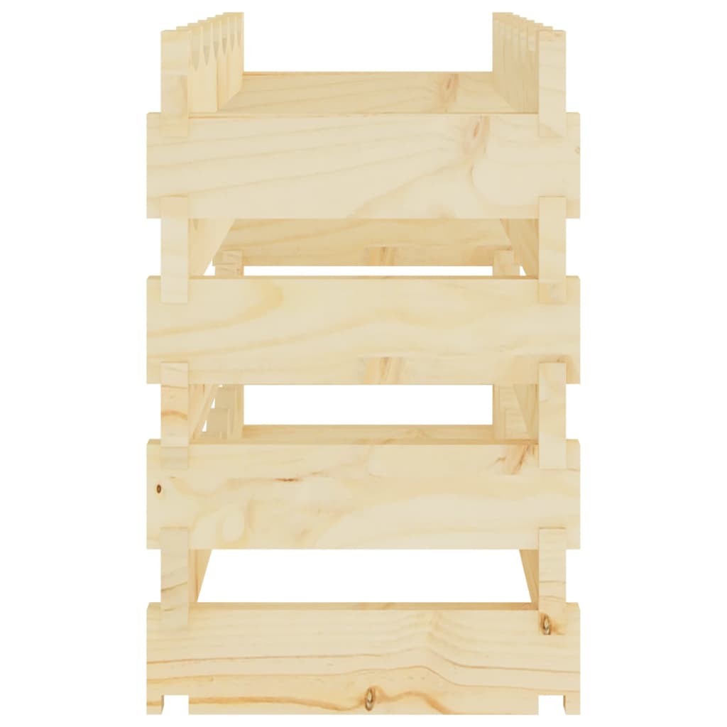 Weinregal 65x29x46 cm Massivholz Kiefer