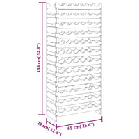 Thumbnail for Weinregal 65x29x134 cm Massivholz Kiefer