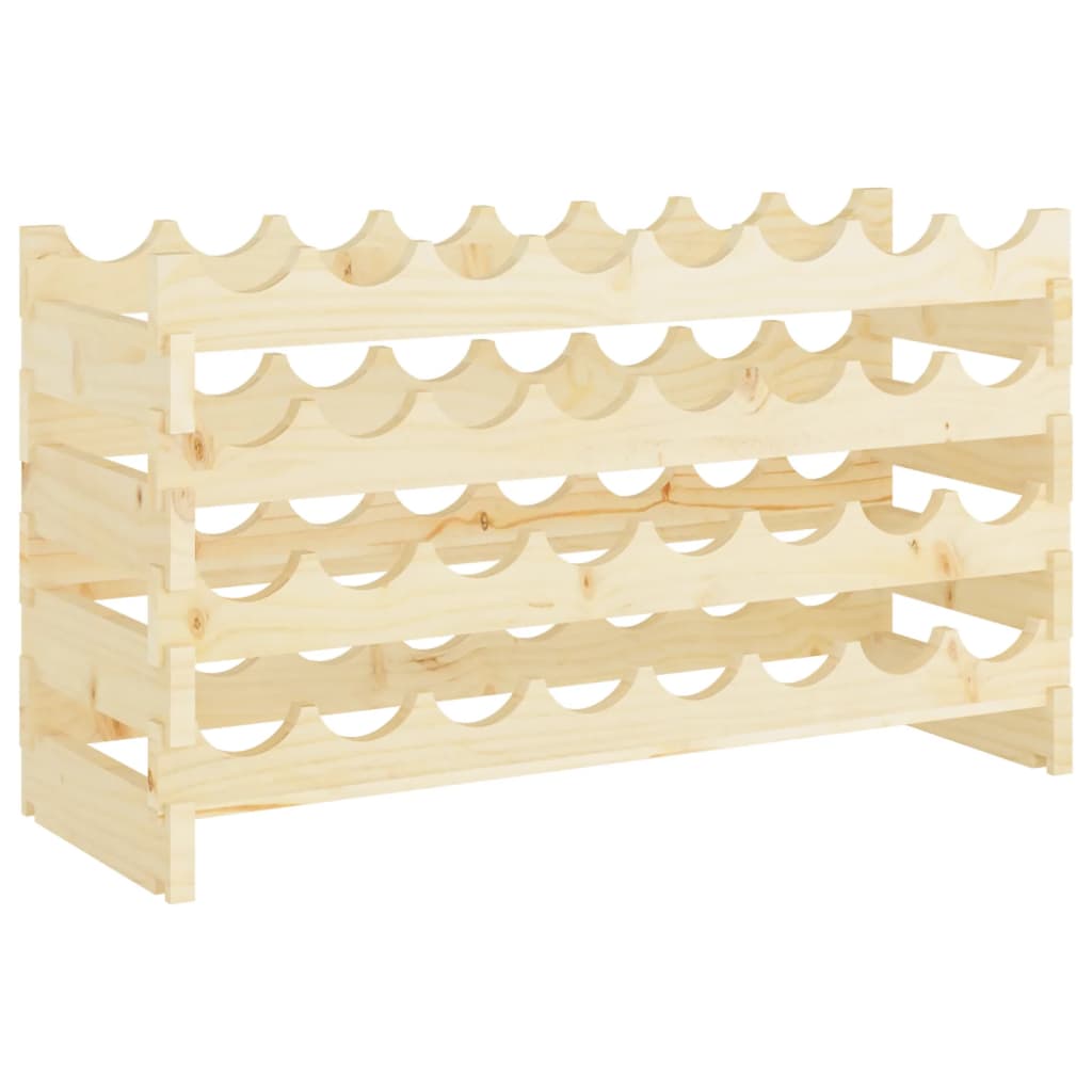 Weinregal 83x29x46 cm Massivholz Kiefer