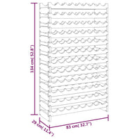 Thumbnail for Weinregal 83x29x134 cm Massivholz Kiefer