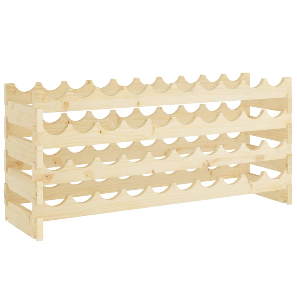 Weinregal 101x29x46 cm Massivholz Kiefer