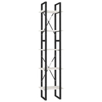 Thumbnail for Bücherregal 5 Fächer Weiß 40x30x175 cm Massivholz Kiefer