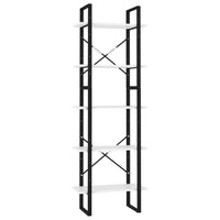 Thumbnail for Bücherregal 5 Fächer Weiß 60x30x175 cm Spanplatte