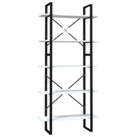 Thumbnail for Bücherregal 5 Fächer Weiß 80x30x175 cm Spanplatte