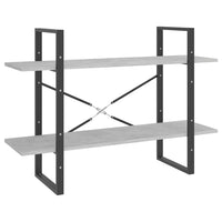 Thumbnail for Bücherregal 5 Fächer Betongrau 100x30x175 cm Spanplatte