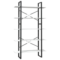 Thumbnail for Bücherregal 5 Fächer Weiß 100x30x175 cm Massivholz Kiefer