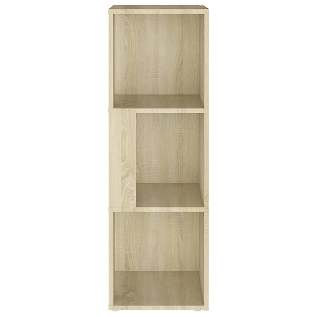 Eckregal Sonoma-Eiche 33x33x100 cm Holzwerkstoff