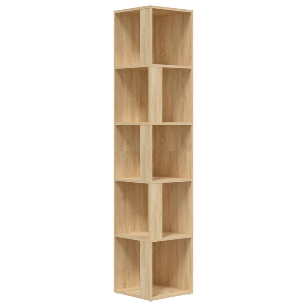 Eckregal Sonoma-Eiche 33x33x164,5 cm Holzwerkstoff