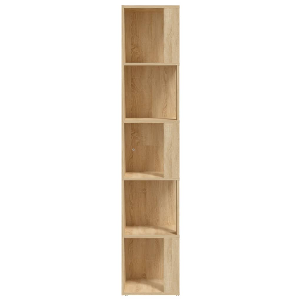 Eckregal Sonoma-Eiche 33x33x164,5 cm Holzwerkstoff