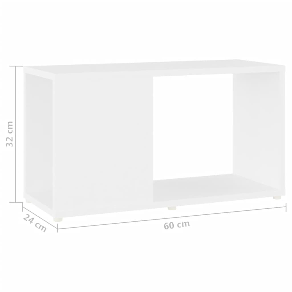 TV-Schrank Weiß 60x24x32 cm Holzwerkstoff