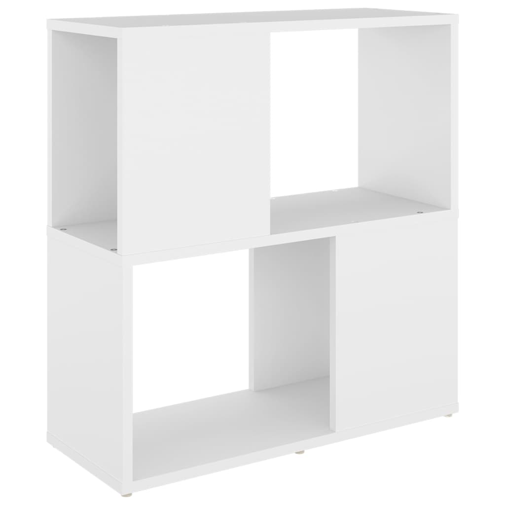 vvidaXL Bücherregal Weiß 60x24x63 cm Holzwerkstoff