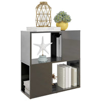 Thumbnail for Bücherregal Hochglanz-Grau 60x24x63 cm Spanplatte