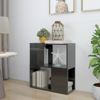 Thumbnail for Bücherregal Hochglanz-Grau 60x24x63 cm Spanplatte